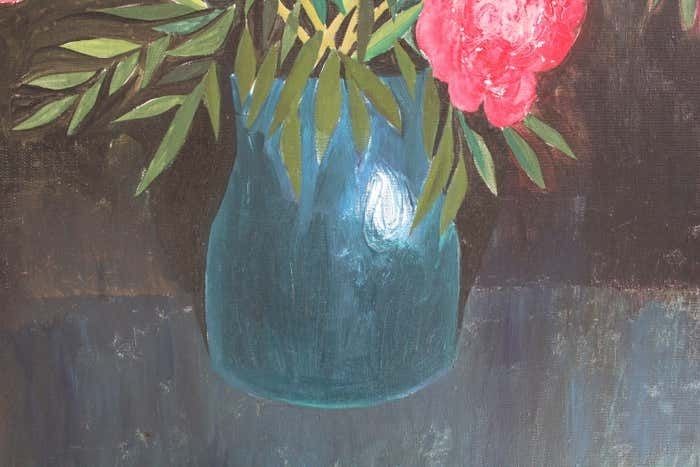 Laimdots Murnieks Peonies 1975. Oil On Canvas, photo Art