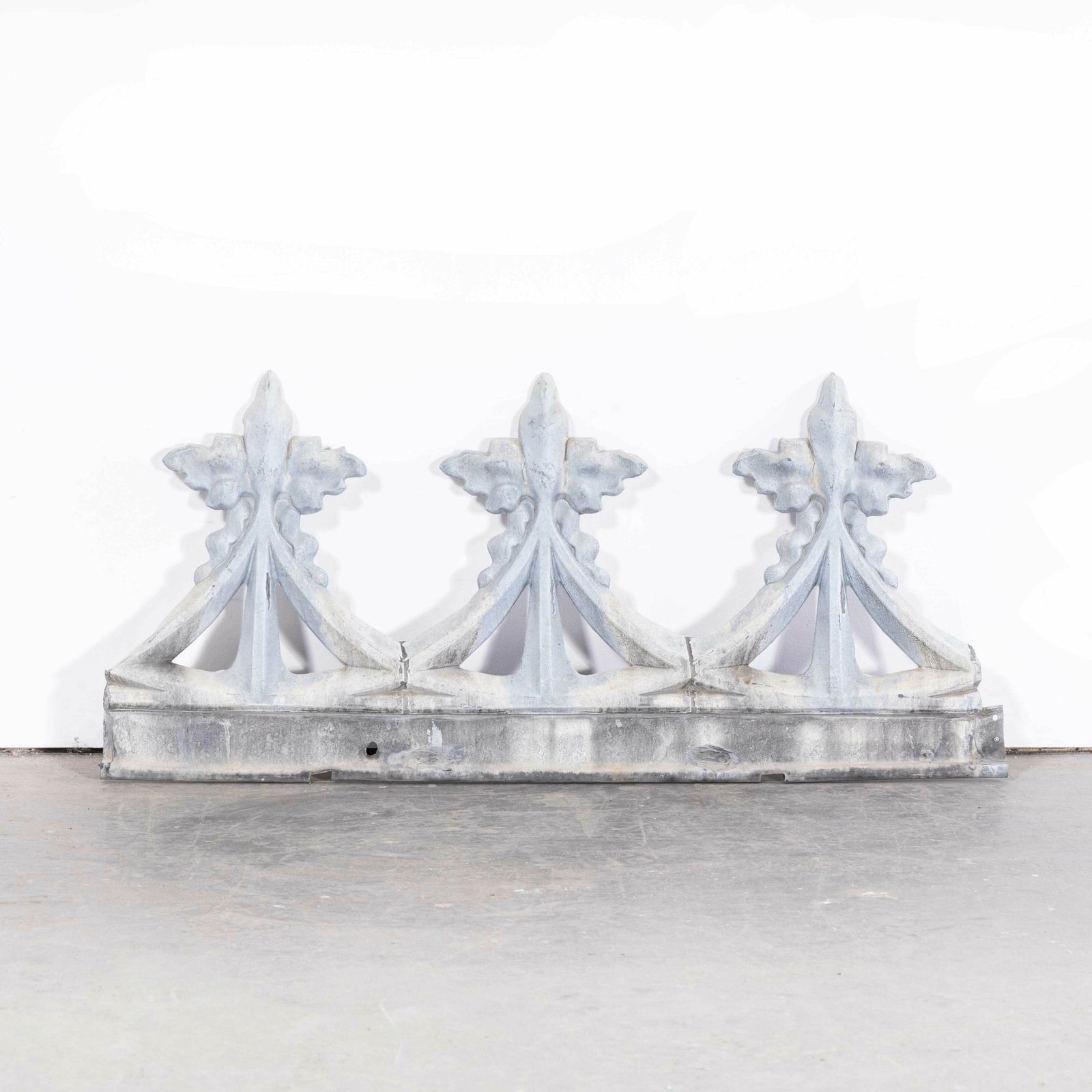 photo for sale 1920’s French Decorative Zinc Roof Edging Panels – Single Pieces