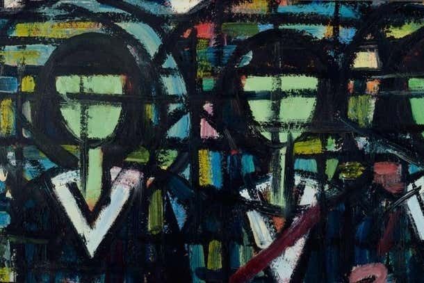 Scandinavian Painter Musicians Oil On Panel In Modernist Style 1970s photo Art