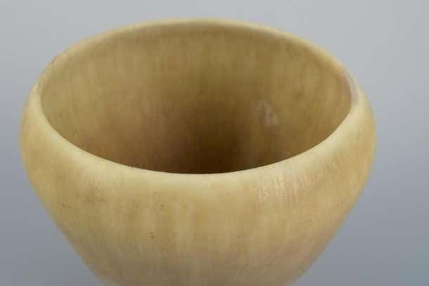 Carl Harry Stålhane For Rörstrand  Ceramic Vase With Hare Fur Glaze Mid 20th C photo Home Decor