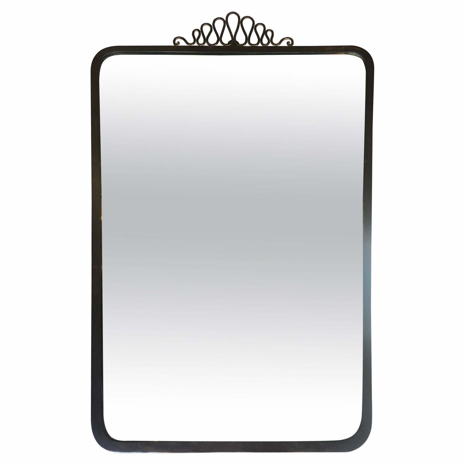 Gio Ponti Mirror Brass Glass Wood 1950 Italy