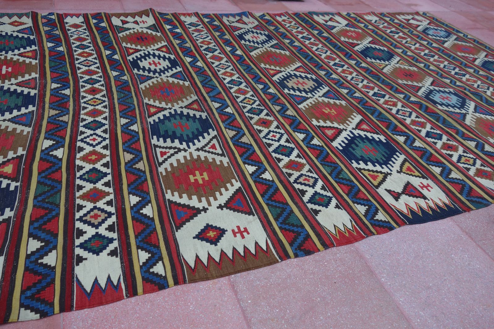 Great Britain With Deliveries Duties Paid | Antique Caucasian Shirvan | Kilim Rug | 313 Cm X 148 Cm | 10'26'' X 4'85'' photo buy