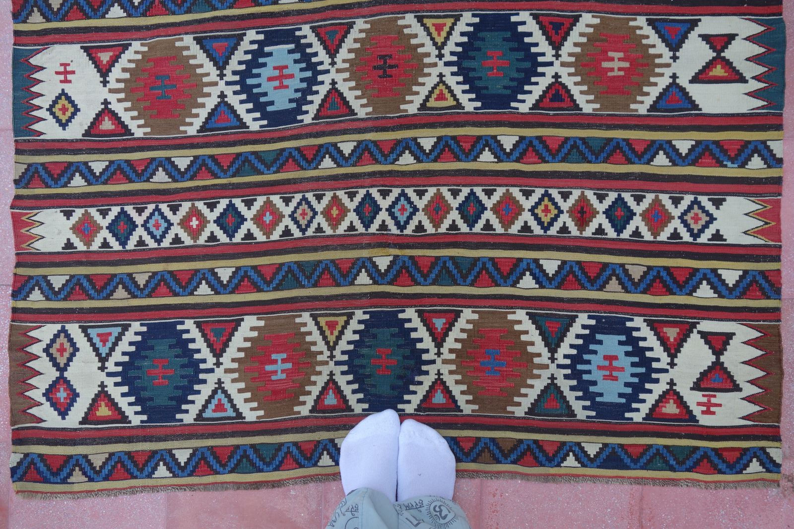 photo furniture Great Britain With Deliveries Duties Paid | Antique Caucasian Shirvan | Kilim Rug | 313 Cm X 148 Cm | 10'26'' X 4'85''