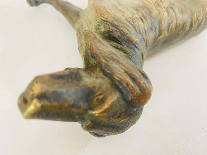 Antique Vienna Bronze Sculpture Of A Dog In Jules Moigniez Style, France, 1880 photo for sale