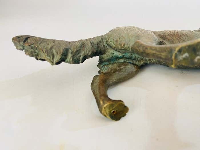Antique Vienna Bronze Sculpture Of A Dog In Jules Moigniez Style, France, 1880 photo 472.0