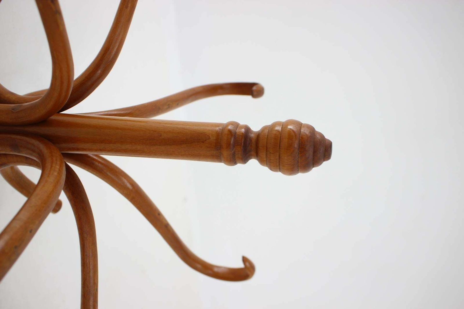 1980s Beech Coat Hanger By Tonne, Czechoslovakia photo vinterior