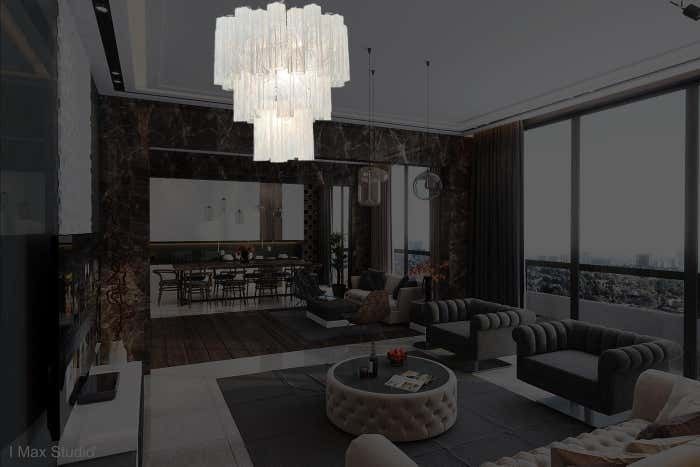 5157.0 Elegant Big Vintage Murano Glass Tiered Chandeliers, 78 Alabaster White Glasses photo