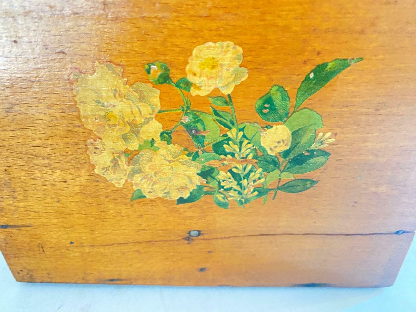 photo furniture Mural Box Or Wall Vide Poche, From France 19th Century, Brown Color Painted