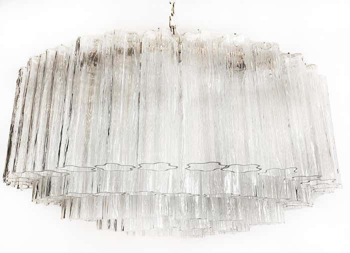 photo furniture Elegant Murano Glass Chandeliers  101 Clear Tube Glasses