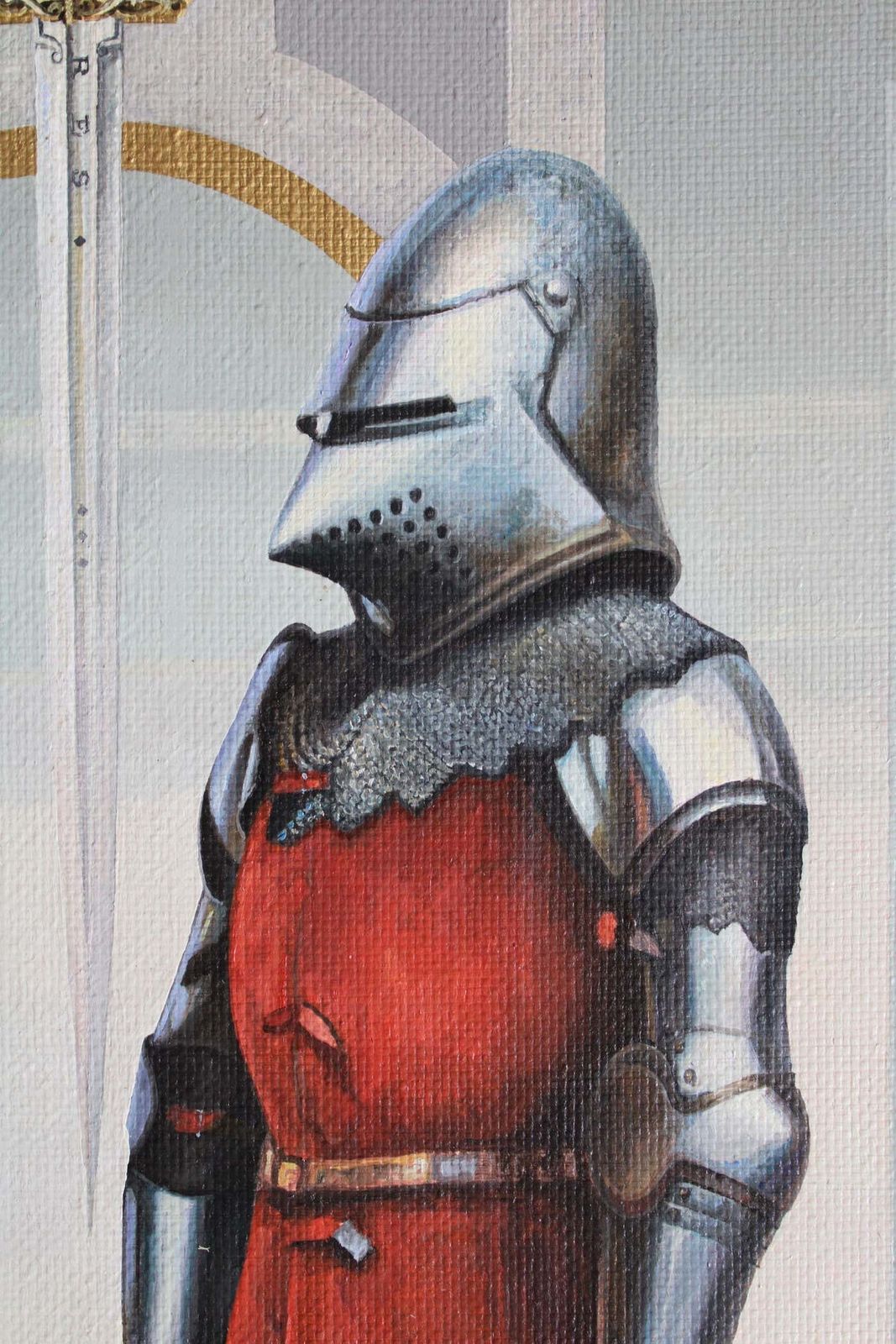 Vladimir Pavlov The Knight. 1993. Canvas, Oil, 1993 photo for sale