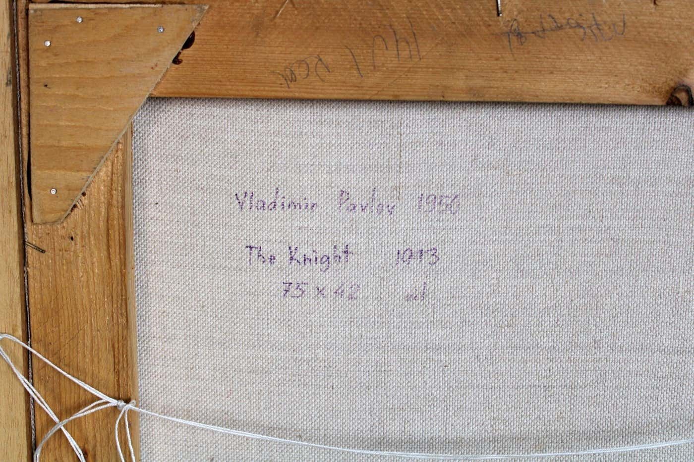 photo vintage Vladimir Pavlov The Knight. 1993. Canvas, Oil, 1993