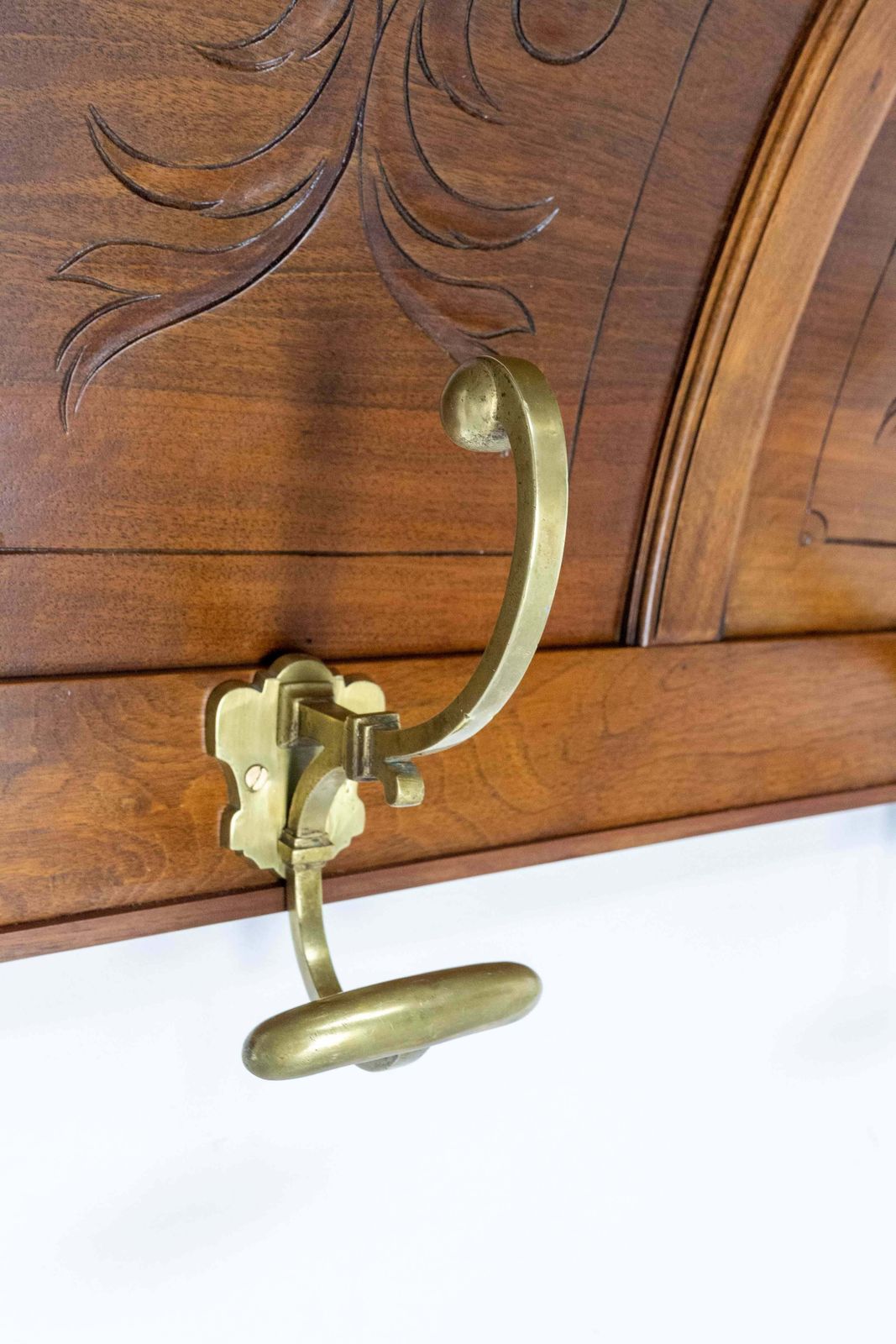 French Walnut And Bronze Coat & Hat Rack Louis XIII Style, French, Circa 1900 photo 1180.0