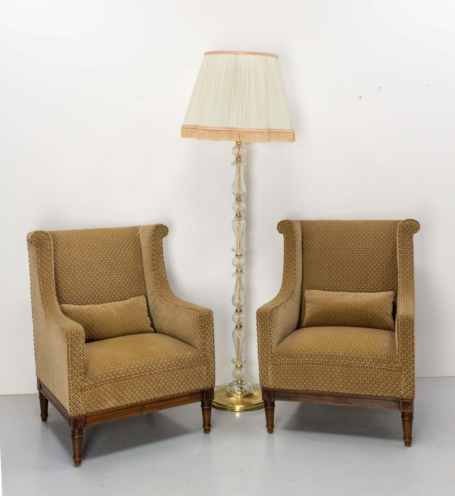 Antique Armchair Fauteuil Napoleon III Upholstery And Beech French 19th Century photo vintage