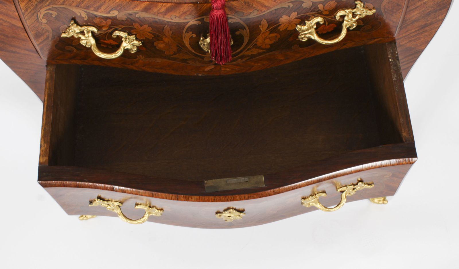 2750.0 French Louis Revival King Wood Walnut Marquetry Commode 19th Century photo