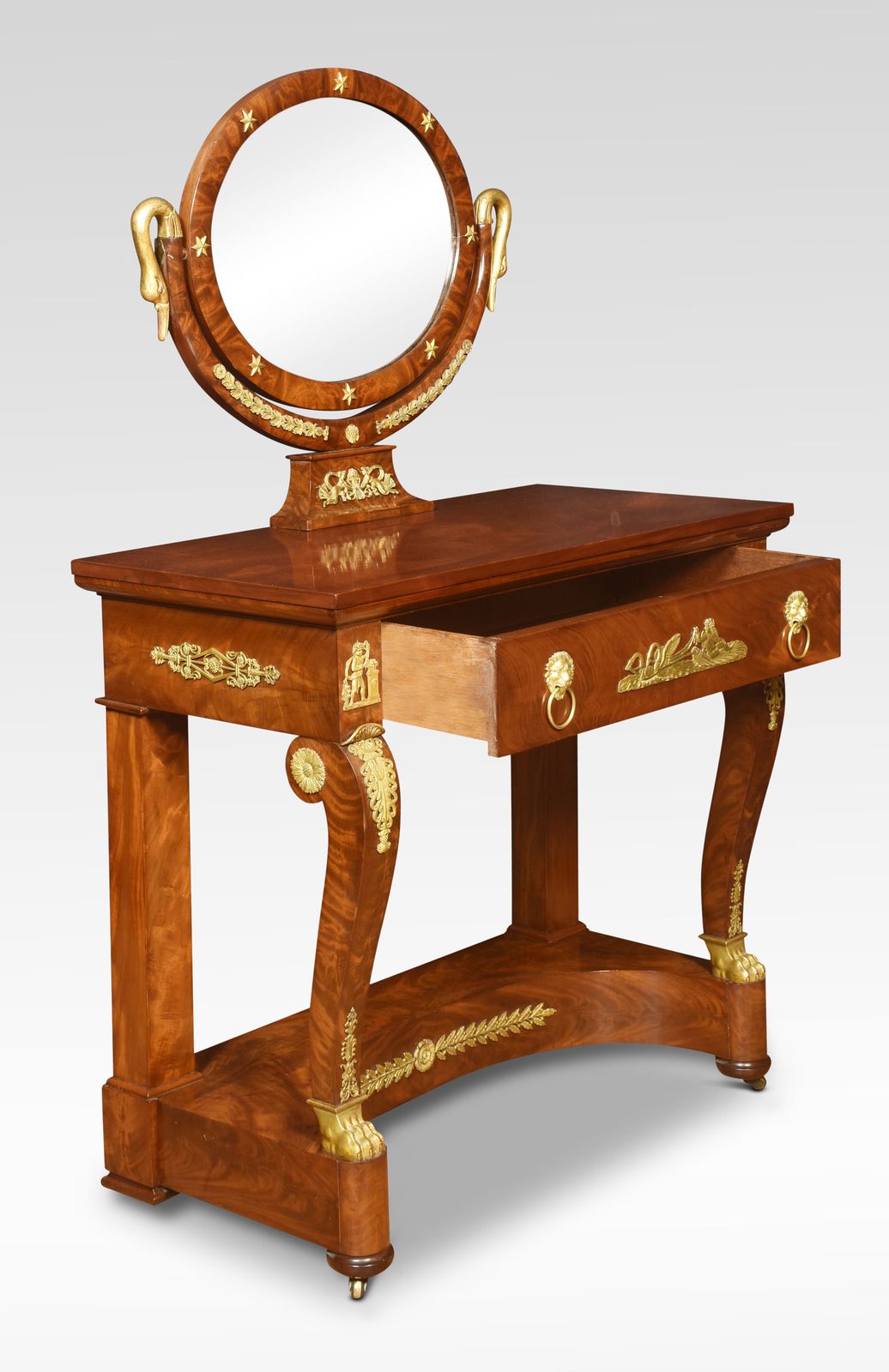 photo vinterior 19th Century French Empire Mahogany Dressing Table