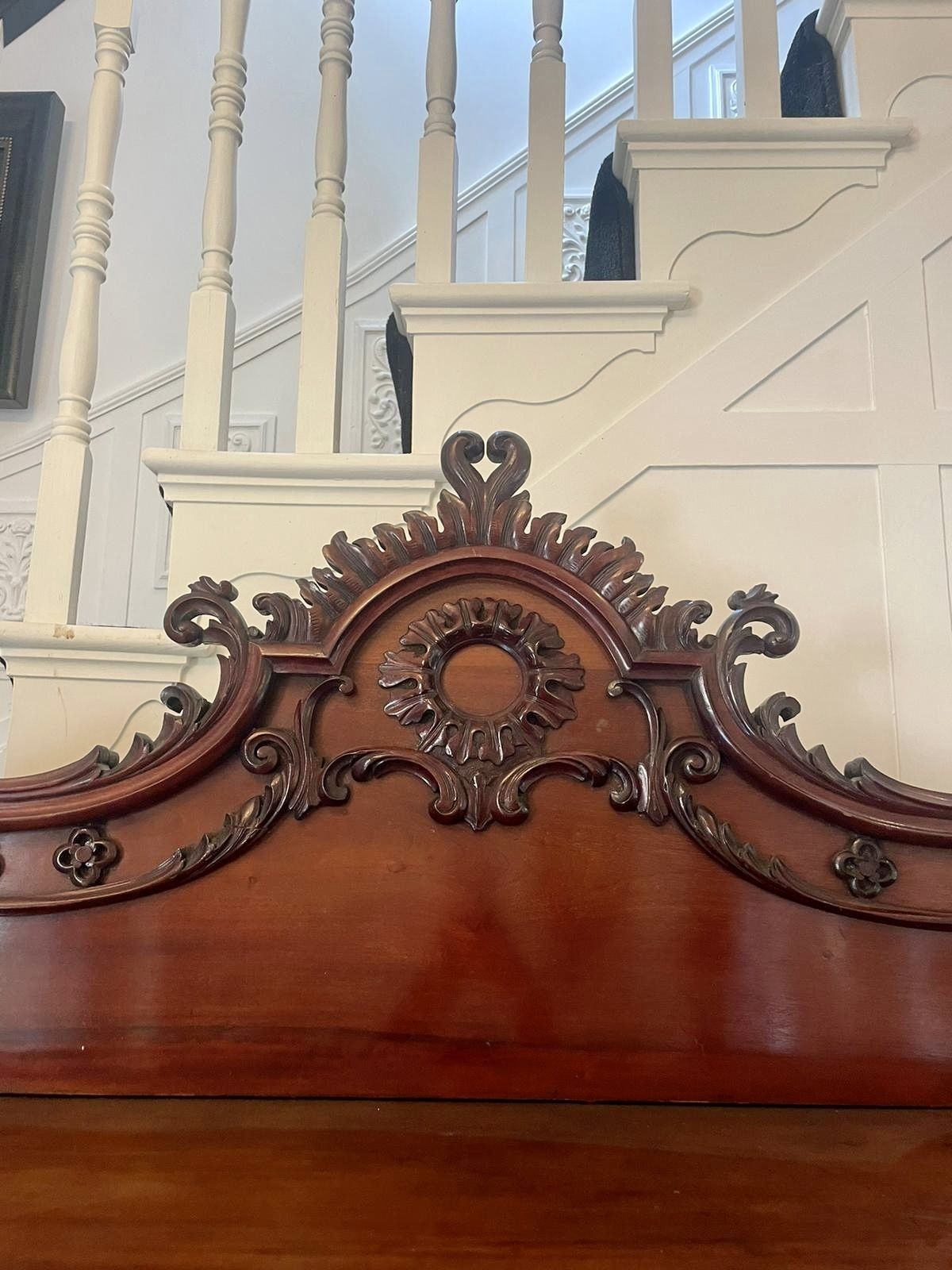 photo furniture Outstanding Quality Large Antique 19th Century Mahogany Inlaid Satinwood Display Cabinet