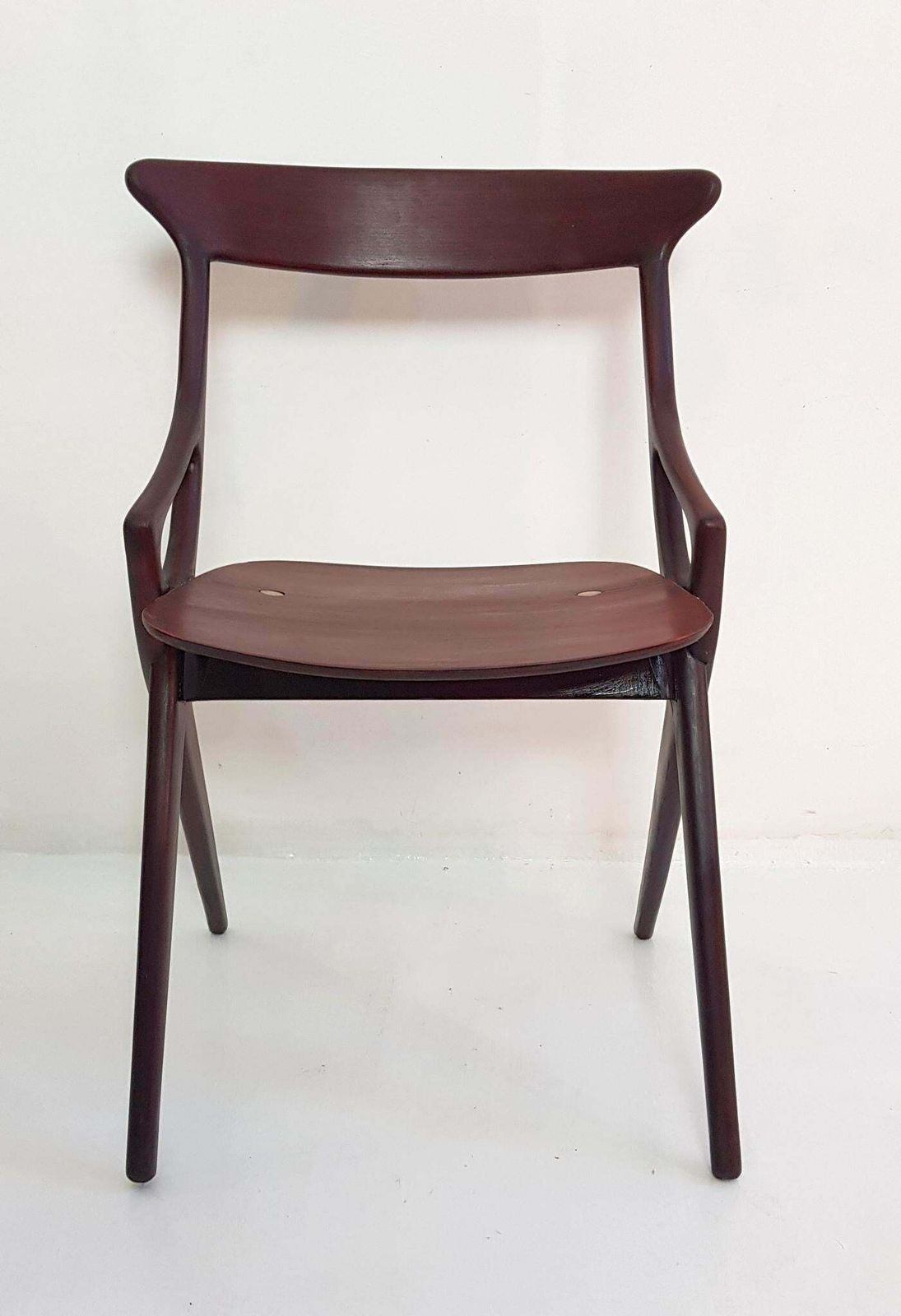 Set Of 4 Dining Chairs By Arne Hovmand Olsen For Mogens Kold, Denmark, 1959 photo vinterior