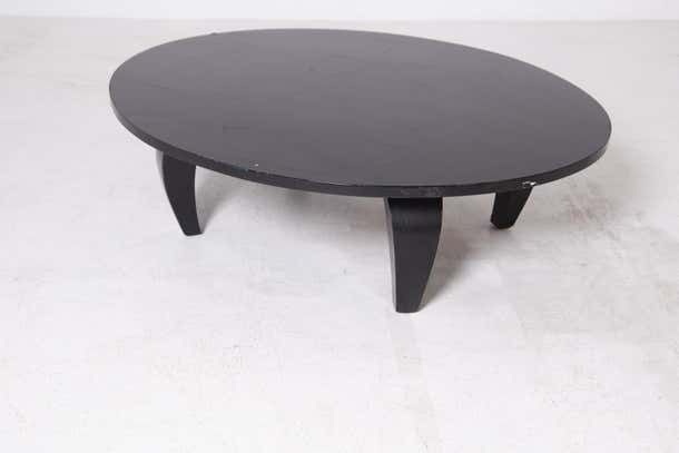 American Coffee Table In Black Wood 1950s photo Furniture