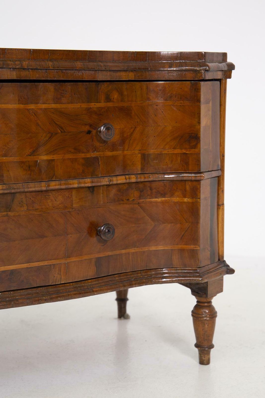 Antique Italian Walnut Root Veneto Chest Of Drawers photo Furniture
