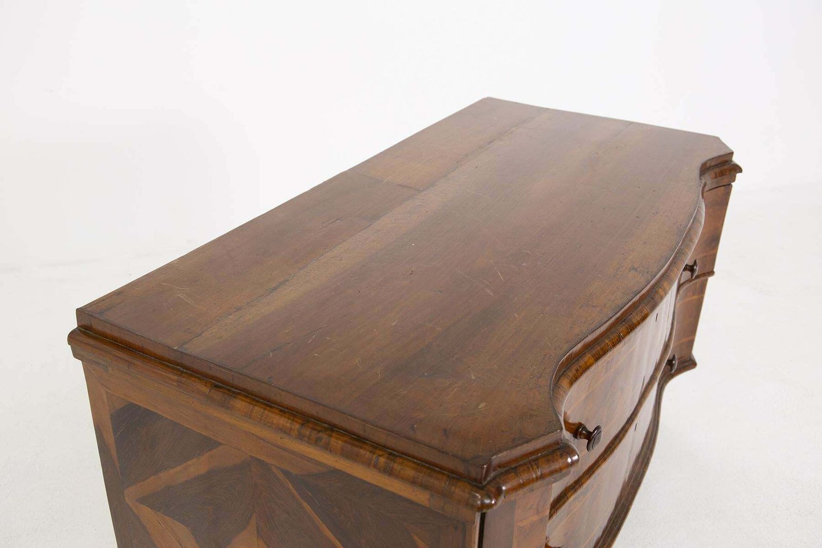 Antique Italian Walnut Root Veneto Chest Of Drawers photo 8855.0