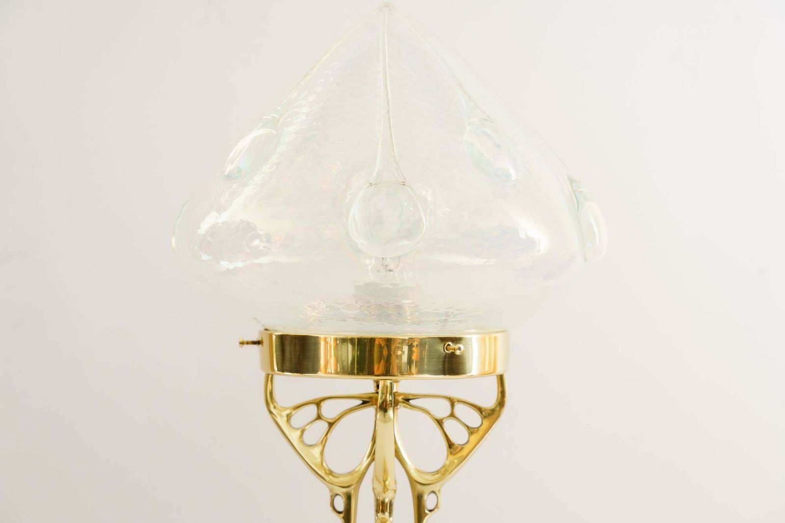 Jugendstil Table Lamp With Original Opaline Glass Shade Vienna Around 1910 photo furniture