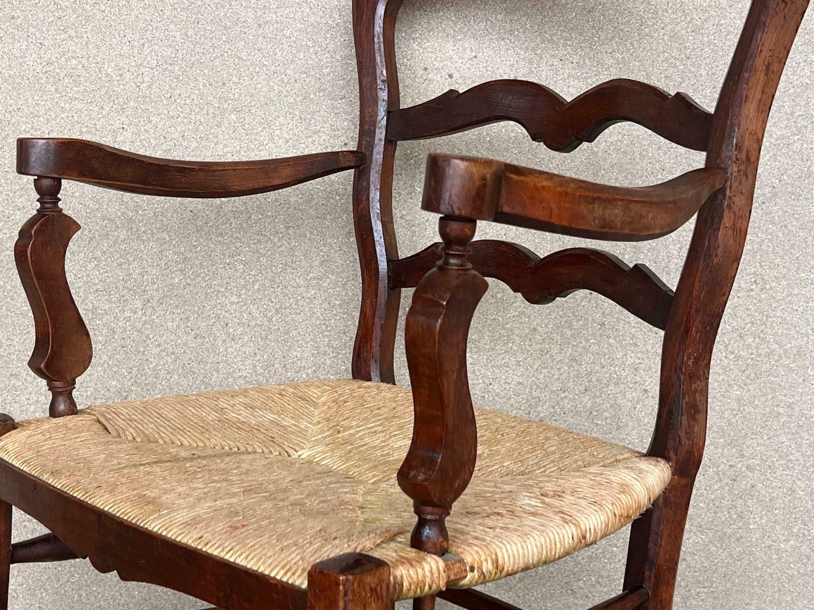 19th Set Of Eight Spanish Armchairs With Cane Seat photo vinterior