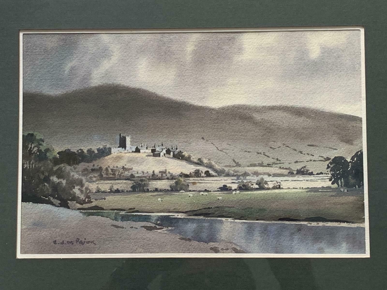 E.J.W. Prior 20th Century Watercolour Painting Of Lancashire Landscape photo Art