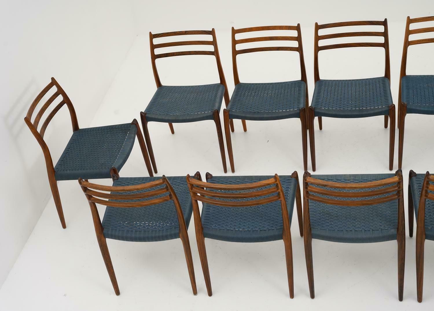 Scandinavian Midcentury Dining Chairs Model 78 By Niels Otto Møller photo 16601.0