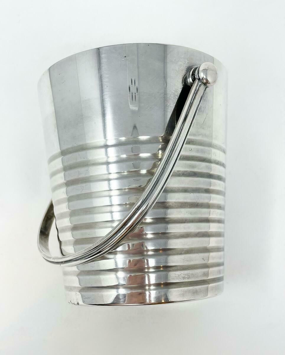 Mid Century Modern Christofle Art Deco Champagne And Ice Bucket Ondulations photo 2989.0