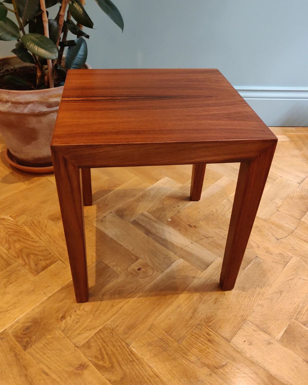 Mid 20th Century Rosewood Side Table Designed By Severin Hansen For Haslev Mobelsnedkeri photo Furniture