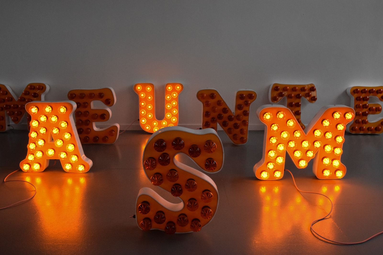 Vintage Large Fairground Letter E Light photo Lighting