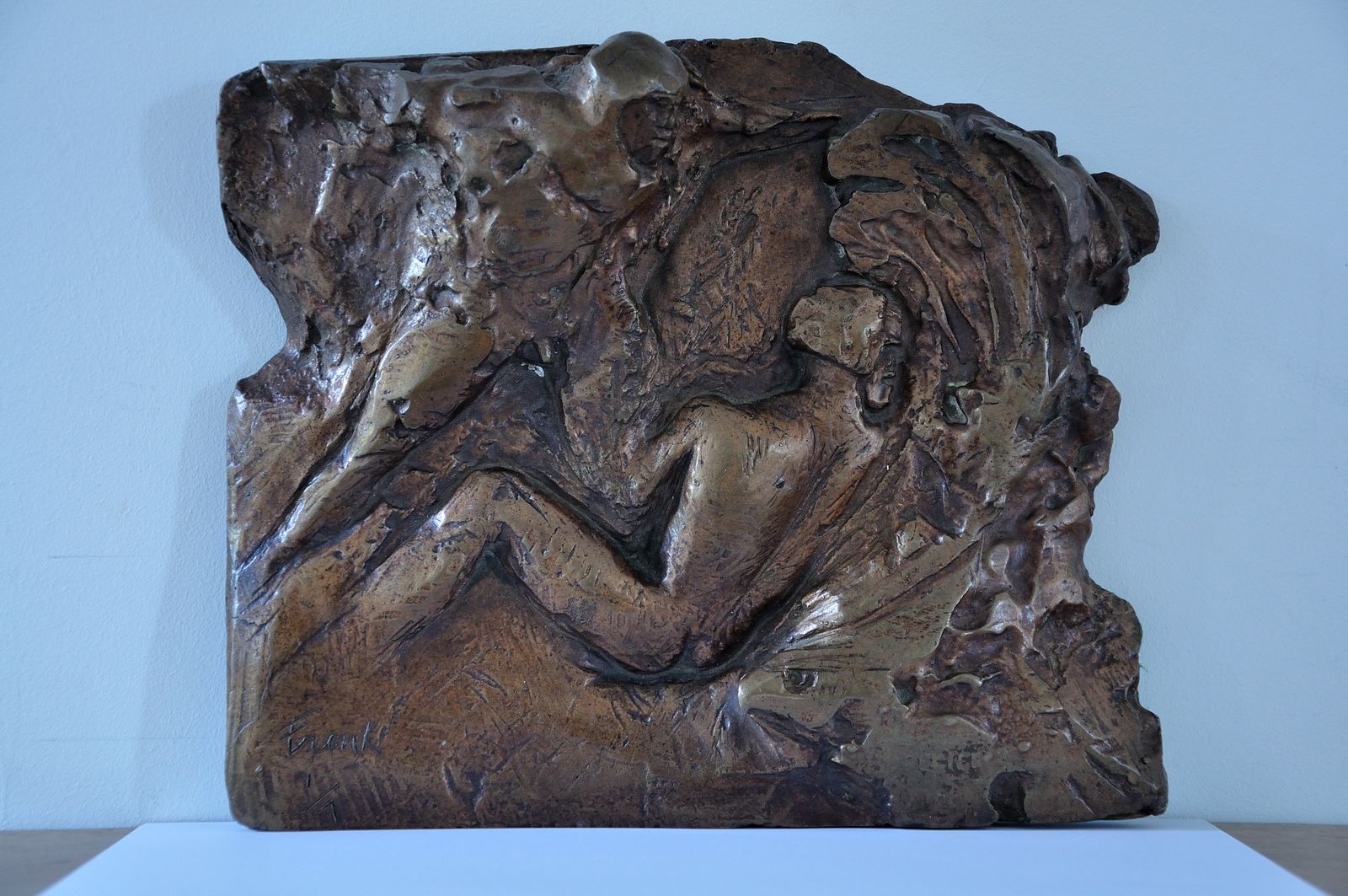 Dame Elisabeth Frink 1930 To 1993. Bronze Maquette Sculpture Man And Eagle. Numbered 1/7. Conceived & Created In 1967. Entry In Catalogue Raisonné. photo buy