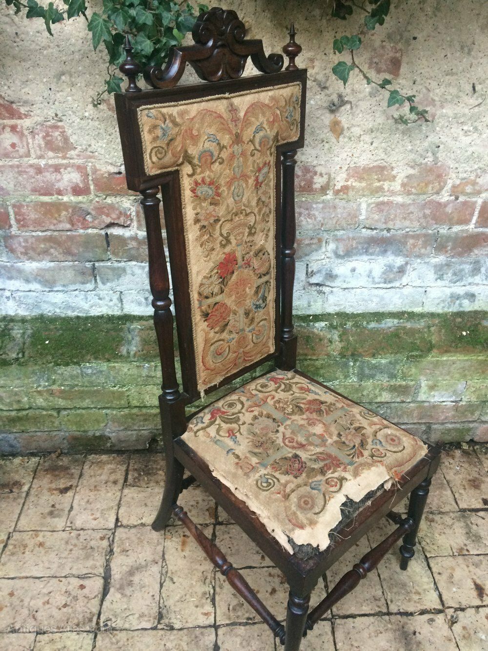 Victorian Rosewood Hall Chair, 1800s