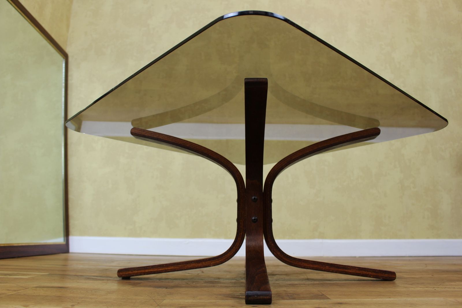 Rarely Seen Ingmar Relling Siesta Table With Glass Top