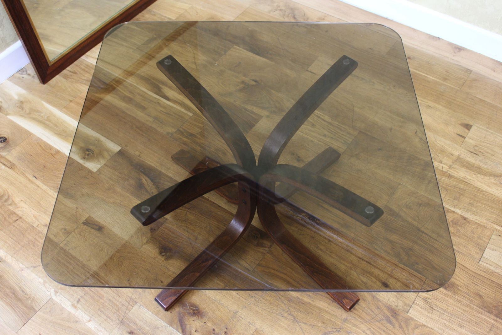 Rarely Seen Ingmar Relling Siesta Table With Glass Top photo furniture