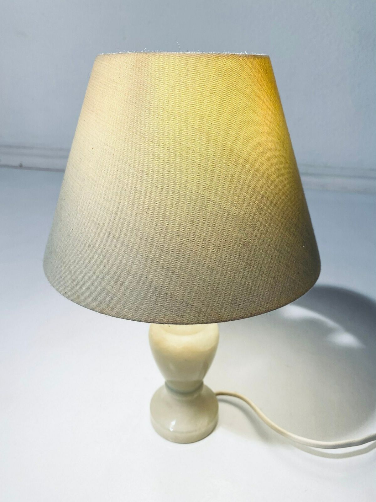 Classic Light Green Table Lamp England / 60s Vintage Decor photo 84.0