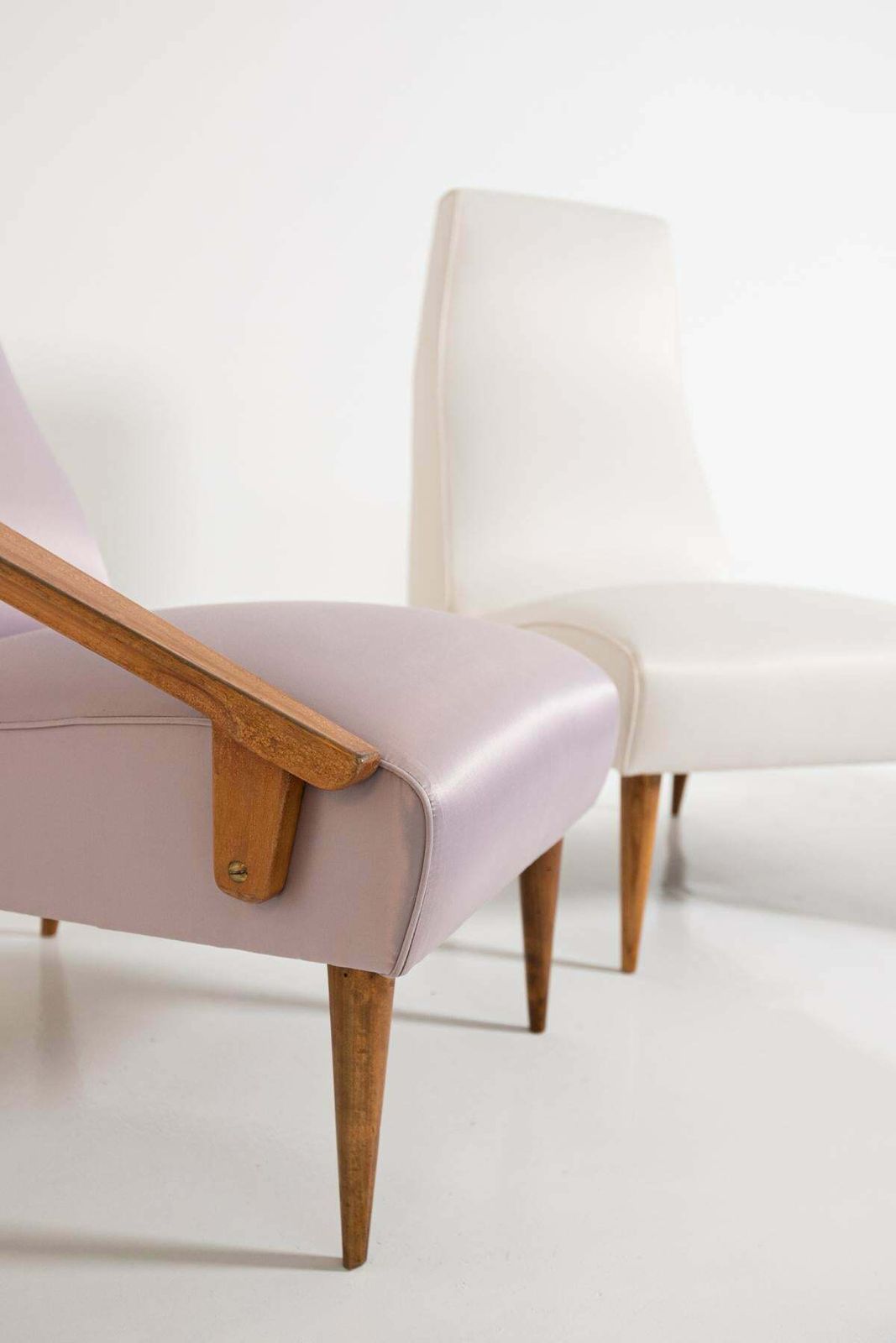 photo for sale Gio Ponti Attributed And Fils Edition Set Of Three Armchairs, Circa 1955