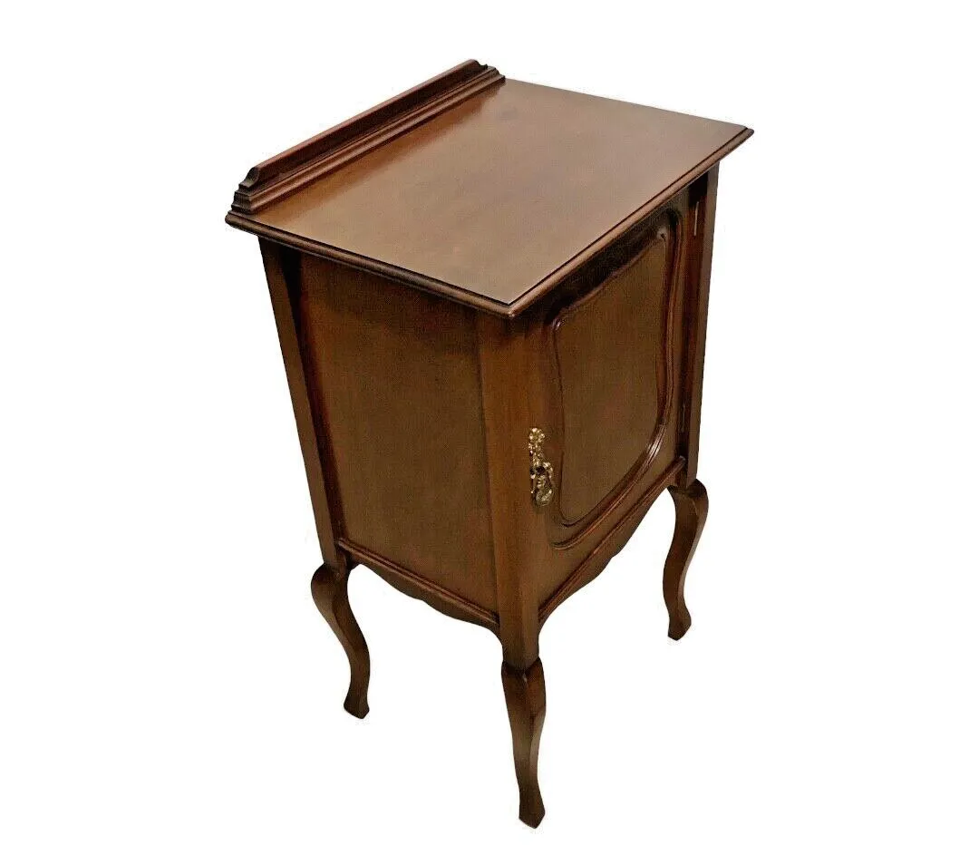 Handsome Antique Mahogany Bedside Cabinet photo Furniture