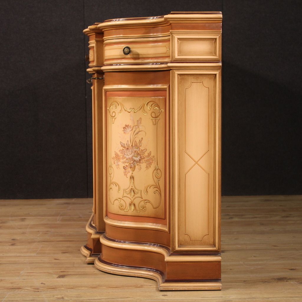 Great Lacquered And Painted Sideboard From The 70s photo 10900.0