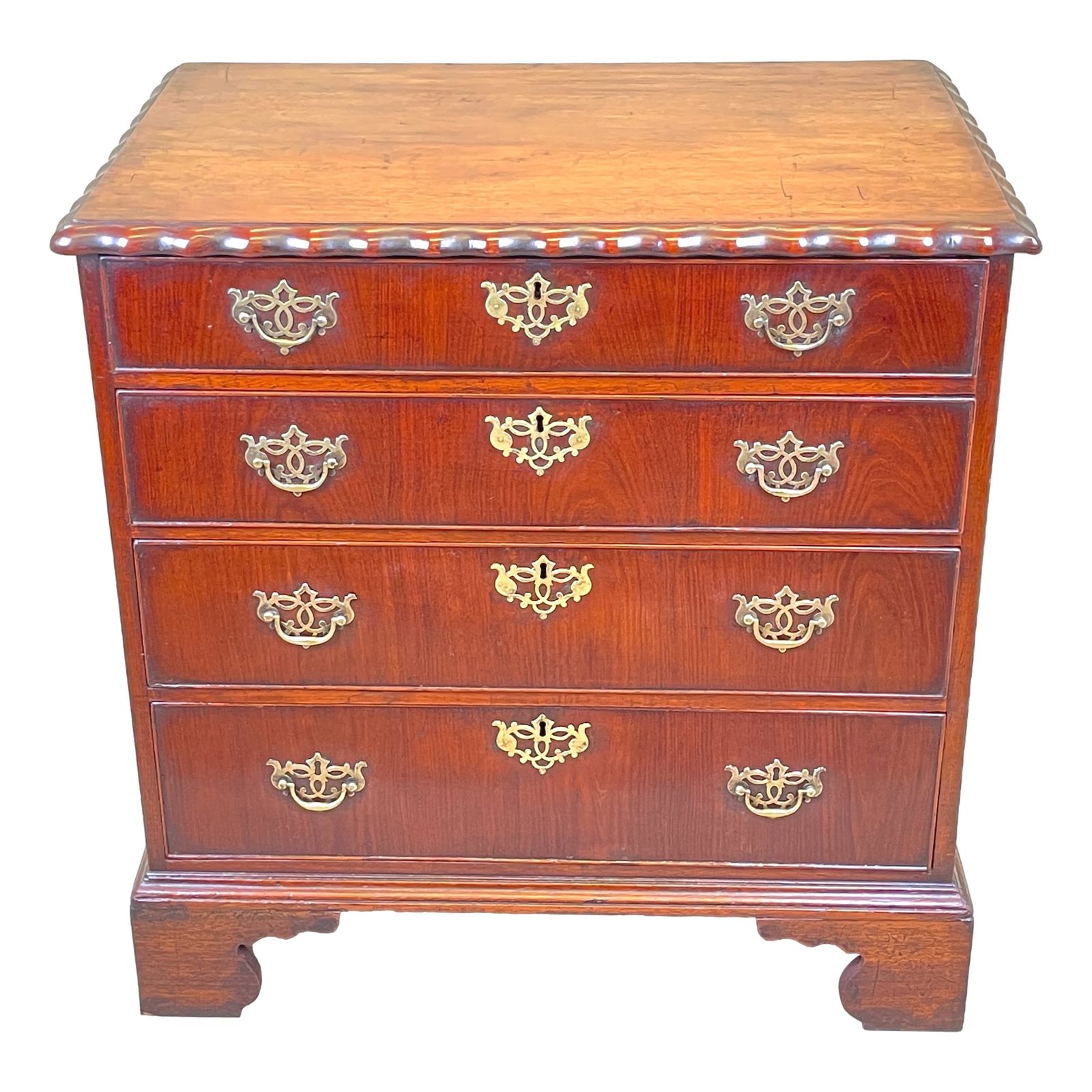 Furniture 18th Century Walnut Chest Of Drawers (England, Circa 1750) photo
