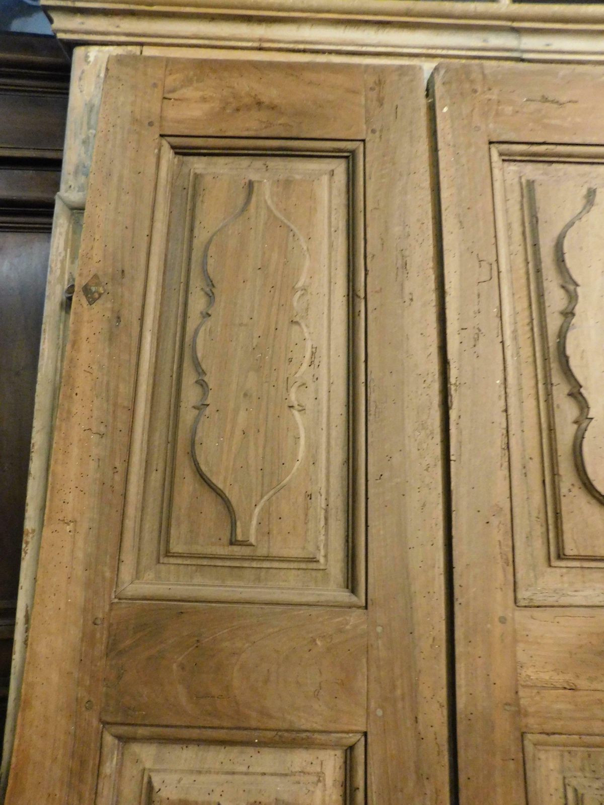 Double Wing Door, Carved In Walnut, 18th Century, Italy photo buy