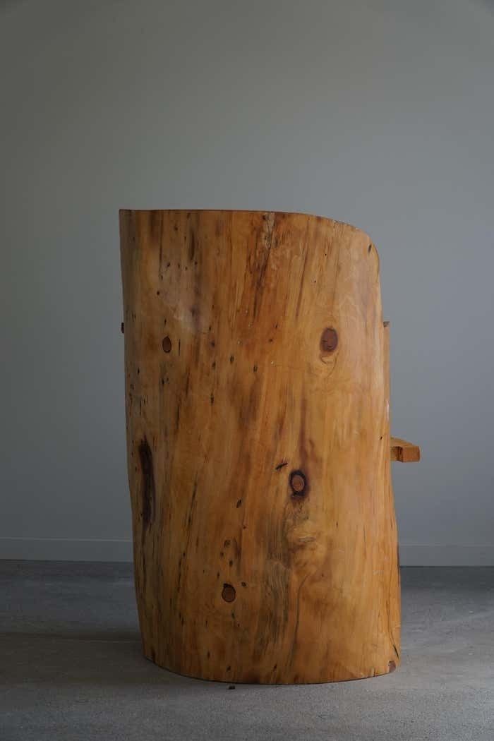 photo vinterior Stump Chair In Solid Birch By A Swedish Cabinetmaker, Wabi Sabi, 1950s