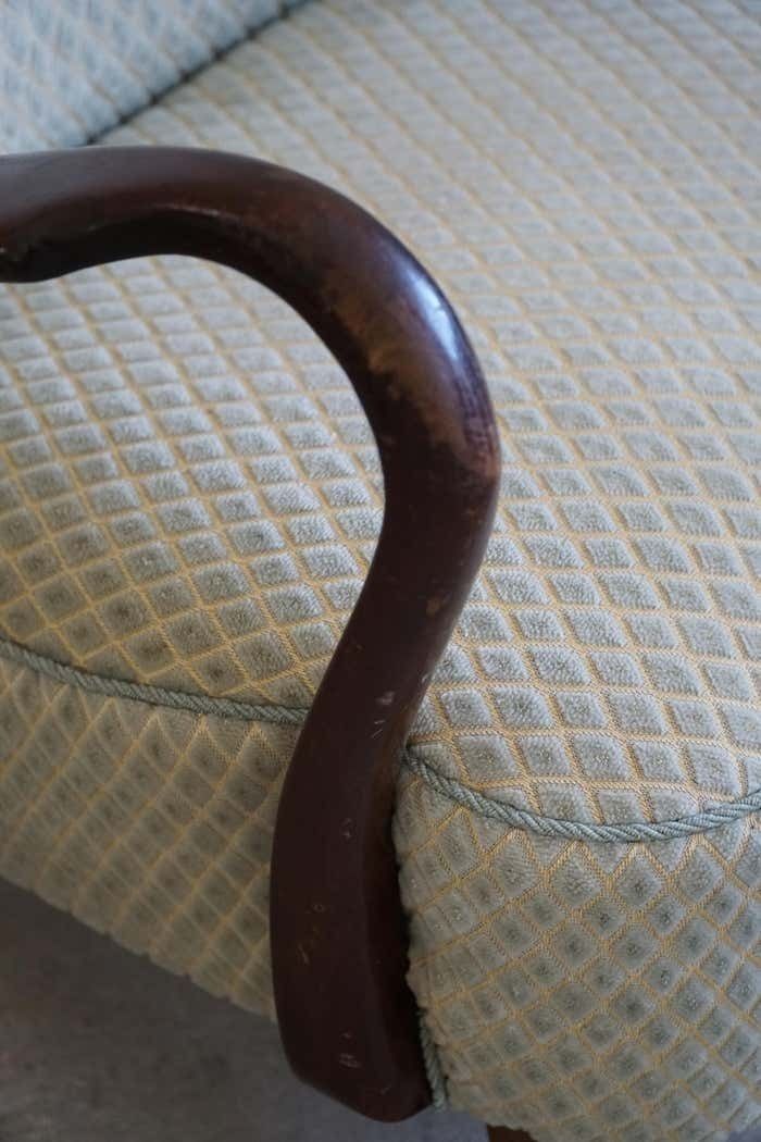 photo vinterior Slagelse Møbelfabrik, Danish Modern Lounge Chairs With Footstool In Beech, 1960s