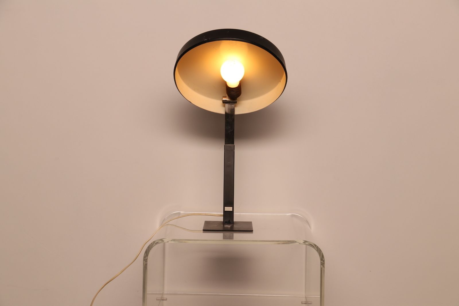 Desk Lamp In Black Metal By Louis Kalff For Philips, 1950's photo 475.0