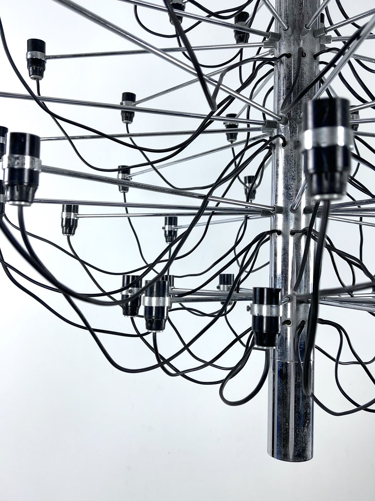 Rare Early Serie Of Midcentury Arteluce Chandelier, Model 2097/50. Italy 1958. photo for sale