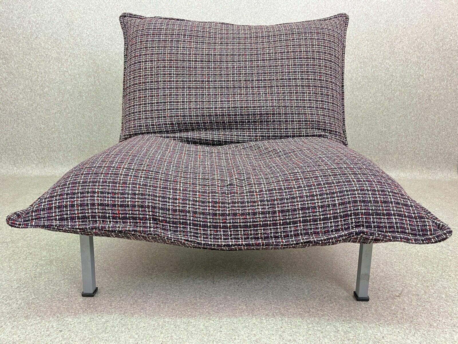 photo vinterior Vintage Pillow Chair And Footstool 1980s