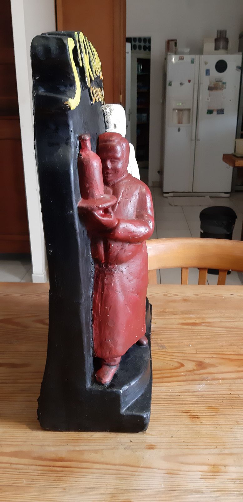 Plaster Early 20th St Raphael Quinquina Signed By V.Dubois photo furniture