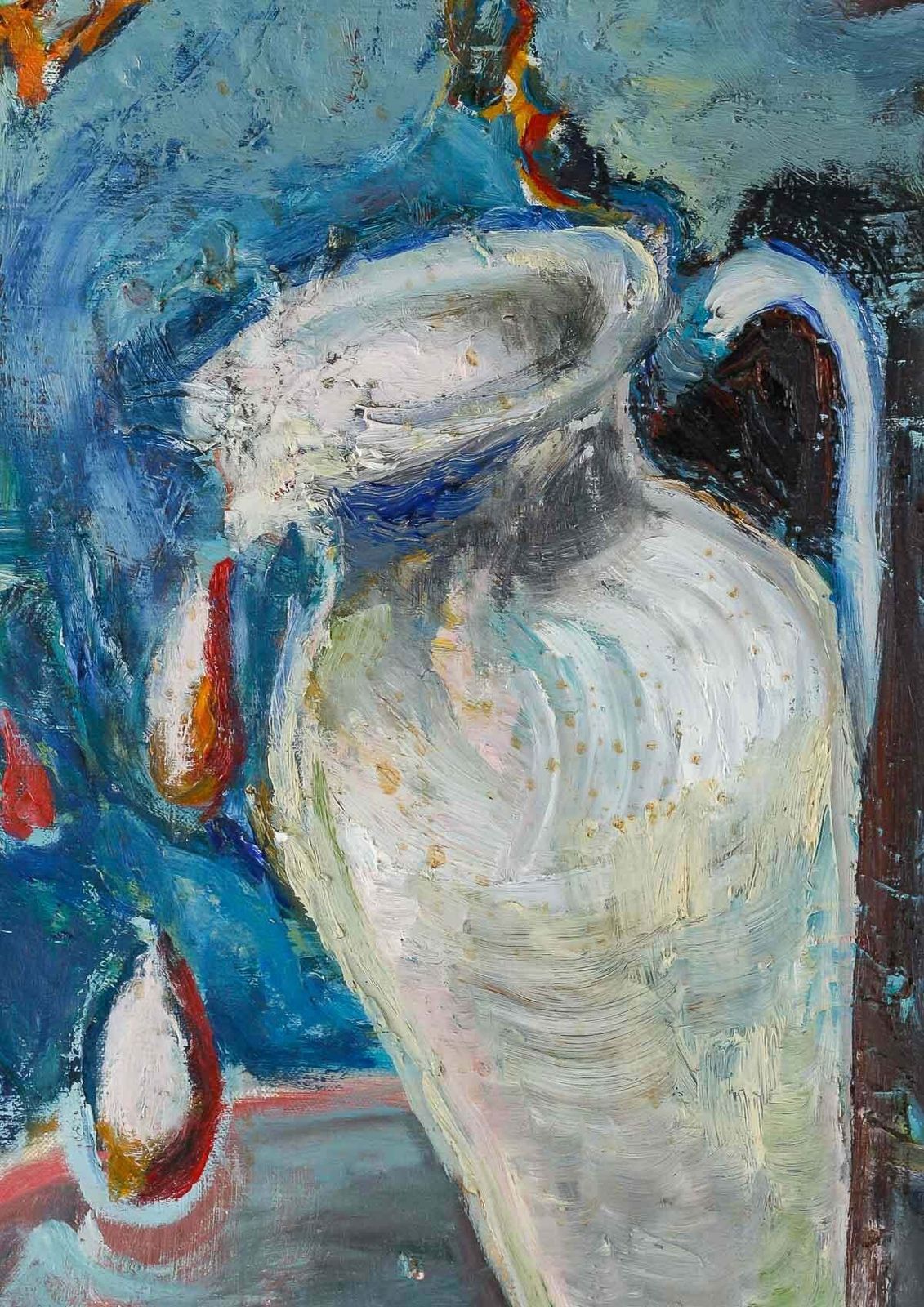 Painting By Evelyne Luez From The Xxth Century, Paris, Rue Campagne Première. photo furniture
