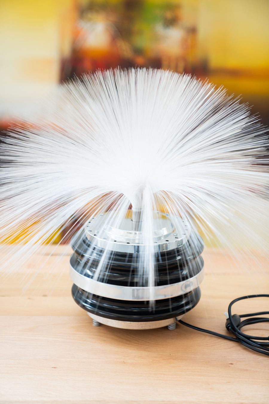 Swivel Fiber Optic Table Lamp From The 70s photo vinterior