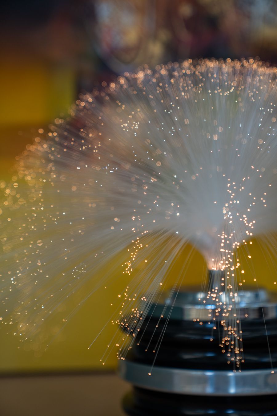 Swivel Fiber Optic Table Lamp From The 70s photo buy